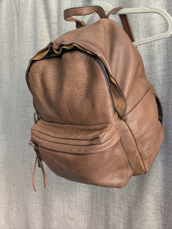 Madewell Lorimer Leather Backpack – Pecan Brown Pebbled Leather main image 4